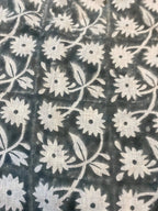 Hayley Hand Block Printed Linen Linen Fabric