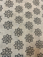 Toby Hand Block Printed Upholstery Linen Fabric Linen Fabric