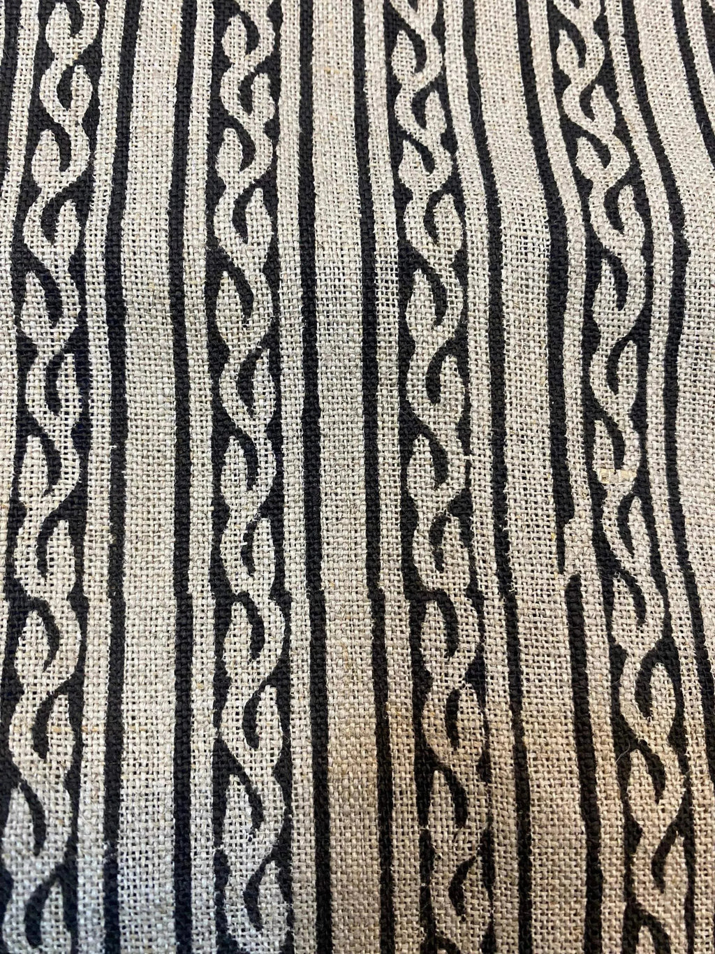 Gwen Hand Block Printed Upholstery Linen Fabric Linen Fabric