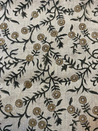 Louis Block Print Upholstery Linen Fabric Linen Fabric