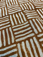 Danny Designer Hand Block Print Linen Linen Fabric