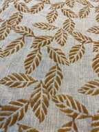 Indie Hand Block Print Linen Linen Fabric