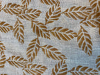 Indie Hand Block Print Linen Linen Fabric