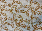 Indie Hand Block Print Linen Linen Fabric