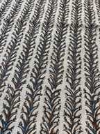Joy Indian Hand Block Print Linen Fabric For Curtains and Upholstery Linen Fabric