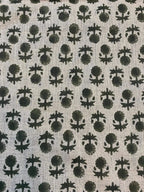 Celeste Linen Block Print Linen Fabric