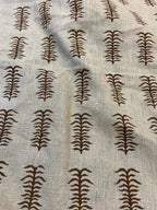 Staples Block Print Linen Designer Fabric for Upholstery, Curtains and more Linen Fabric