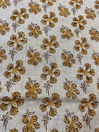 Amaris Hand Block Printed Linen Linen Fabric