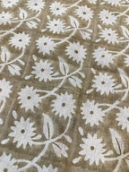 Hayley Hand Block Printed Linen Linen Fabric