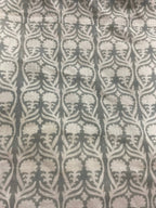 Henderson Floral Block Printed Linen Fabric Linen Fabric