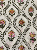 Seraphina Hand Block Printed Cotton Fabric Cotton Fabric