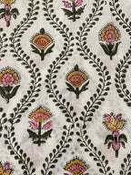 Seraphina Hand Block Printed Cotton Fabric Cotton Fabric