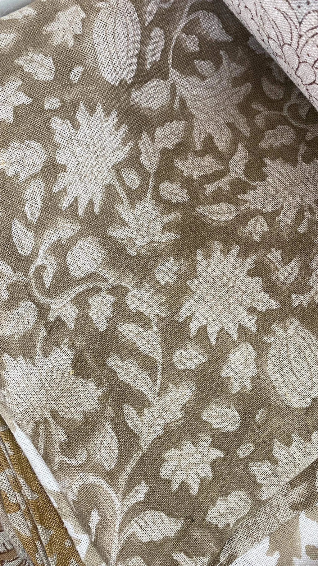Michael Hand Block Printed Linen Fabric Linen Fabric