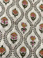 Seraphina Hand Block Printed Cotton Fabric Cotton Fabric