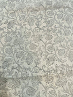 Fiora Block Printed Linen Fabric Linen Fabric