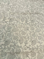 Fiora Block Printed Linen Fabric Linen Fabric