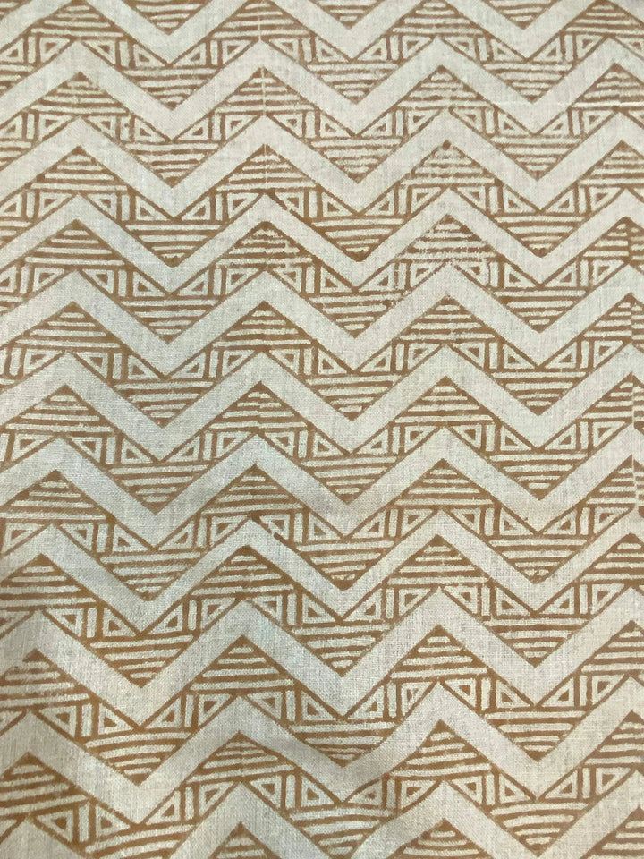 58" inches Hand Block Printed Linen Fabric , Home Decor Best Linen Fabric for decor, pillows ,upholstery, curtain - Maple Village Lane