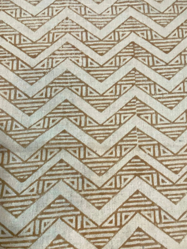 58" inches Hand Block Printed Linen Fabric , Home Decor Best Linen Fabric for decor, pillows ,upholstery, curtain - Maple Village Lane