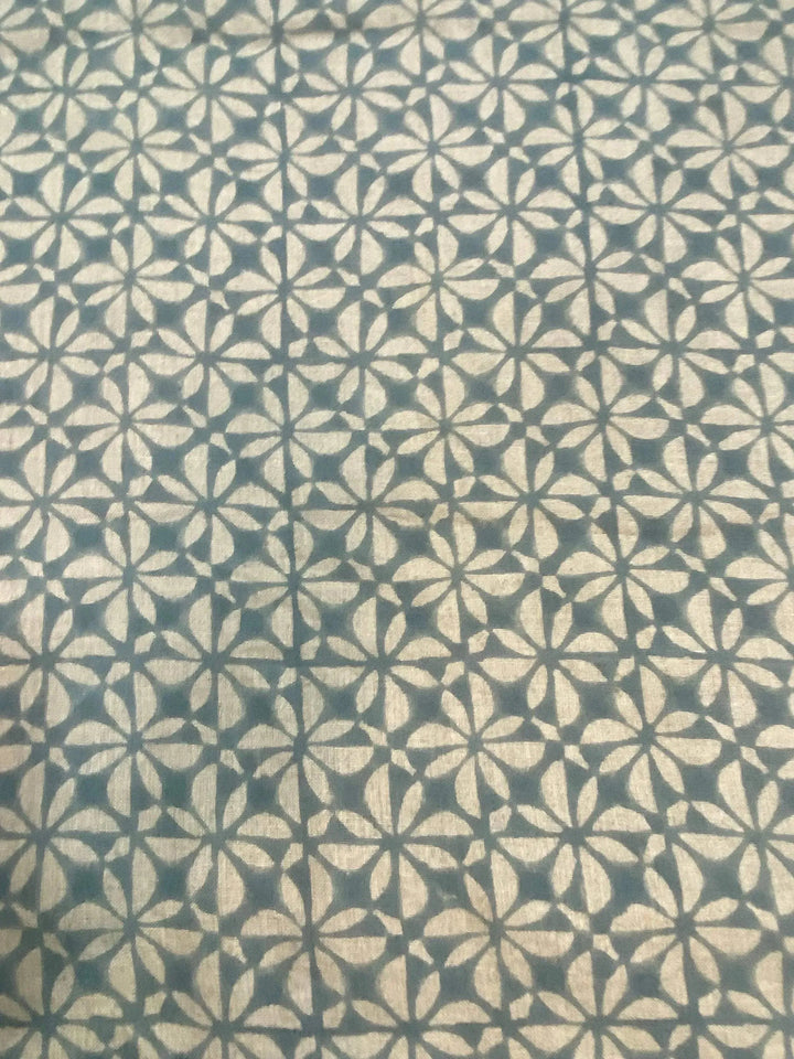 58" inches Hand Block Printed Linen Fabric , Home Decor Best Linen Fabric for decor, pillows ,upholstery, curtain - Maple Village Lane