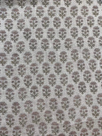 Zelda Hand Block Printed Linen Linen Fabric