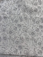 Rosa Block Print Linen Linen Fabric