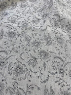Rosa Block Print Linen Linen Fabric