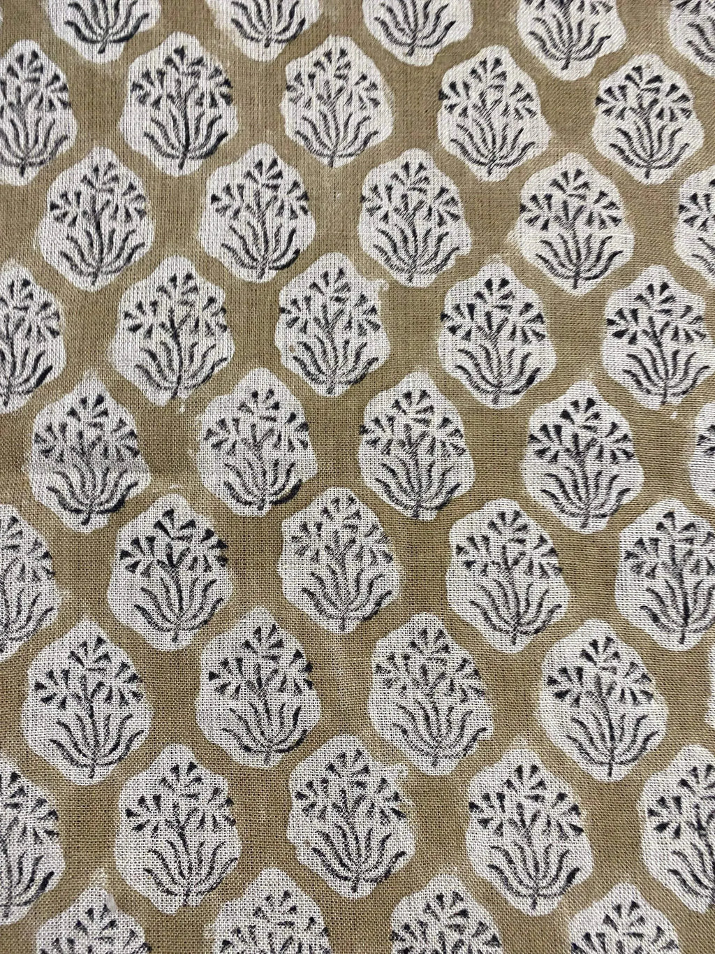 Aster Hand Block Linen Fabric Linen Fabric