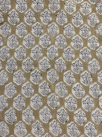 Aster Hand Block Linen Fabric Linen Fabric