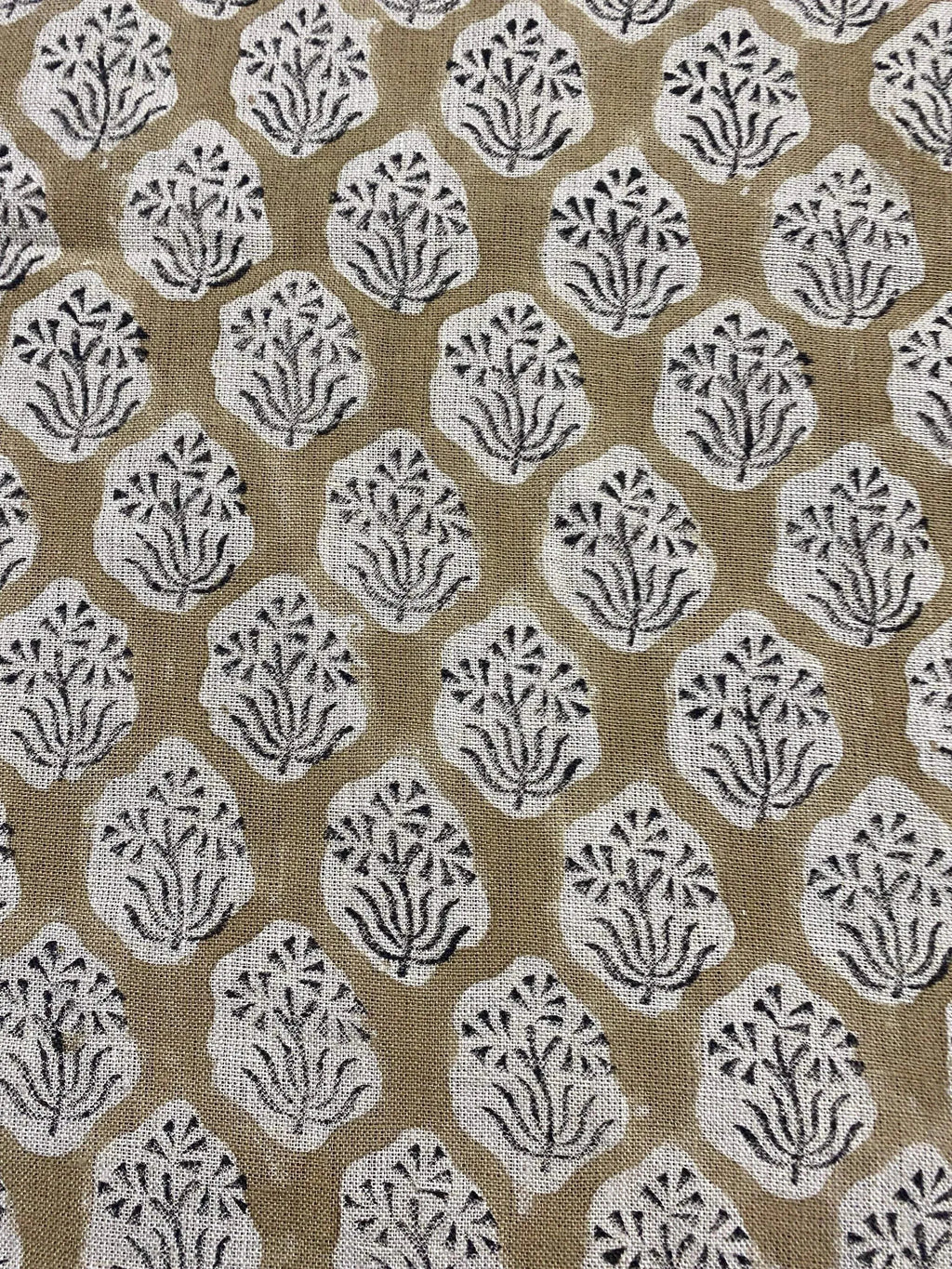Aster Hand Block Linen Fabric Kashish Linen Fabric