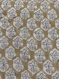 Aster Hand Block Linen Fabric Kashish Linen Fabric