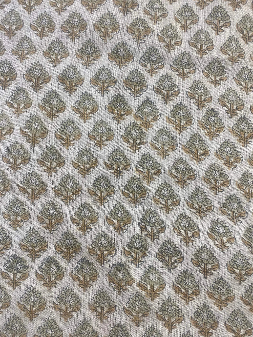 Orla Hand Block Linen Fabric Linen Fabric