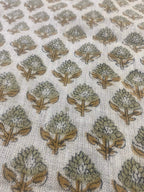Orla Hand Block Linen Fabric Linen Fabric