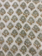 Orla Hand Block Linen Fabric Linen Fabric