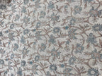 Cora Hand Block Printed Linen Linen Fabric