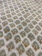 Orla Hand Block Linen Fabric Linen Fabric