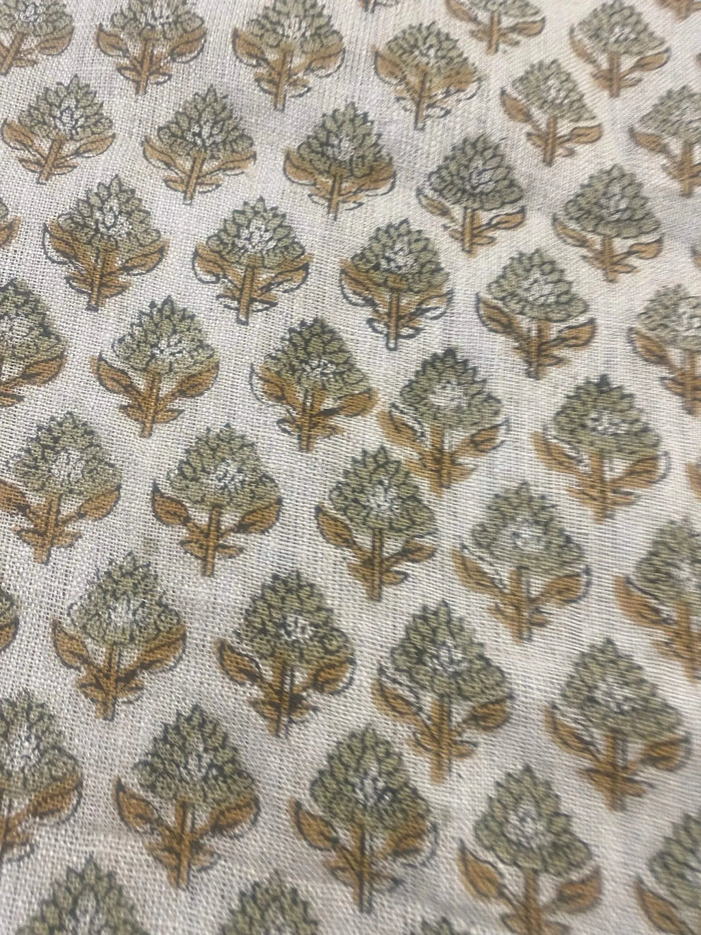 Orla Hand Block Linen Fabric Linen Fabric