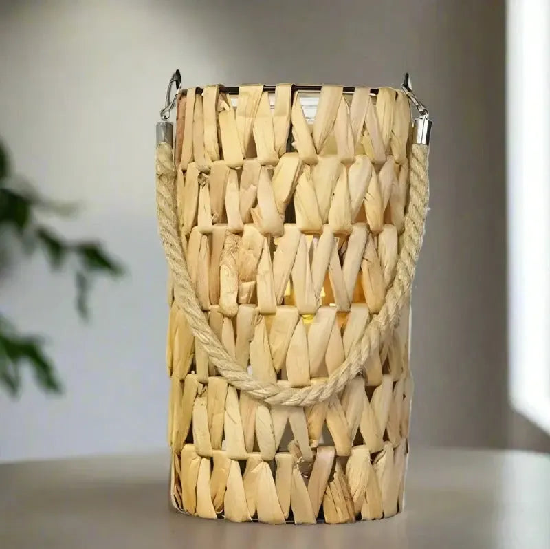 Natural Woven Lantern Vase & Pots