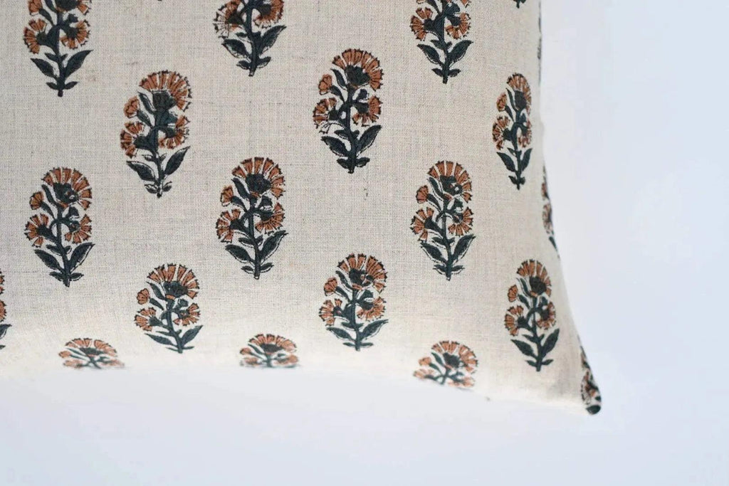 Lucy Ditsy Prints Warm White Pillow Cover Pillow Covers