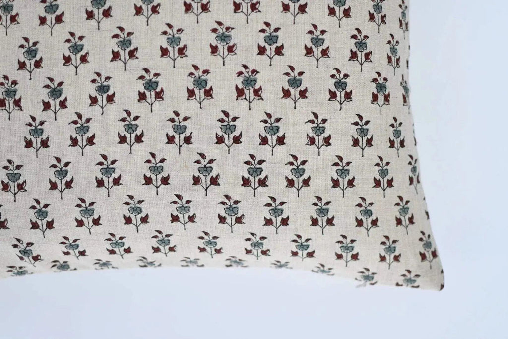 Clara Ditsy Prints Warm White Pillow Cover Pillow Covers
