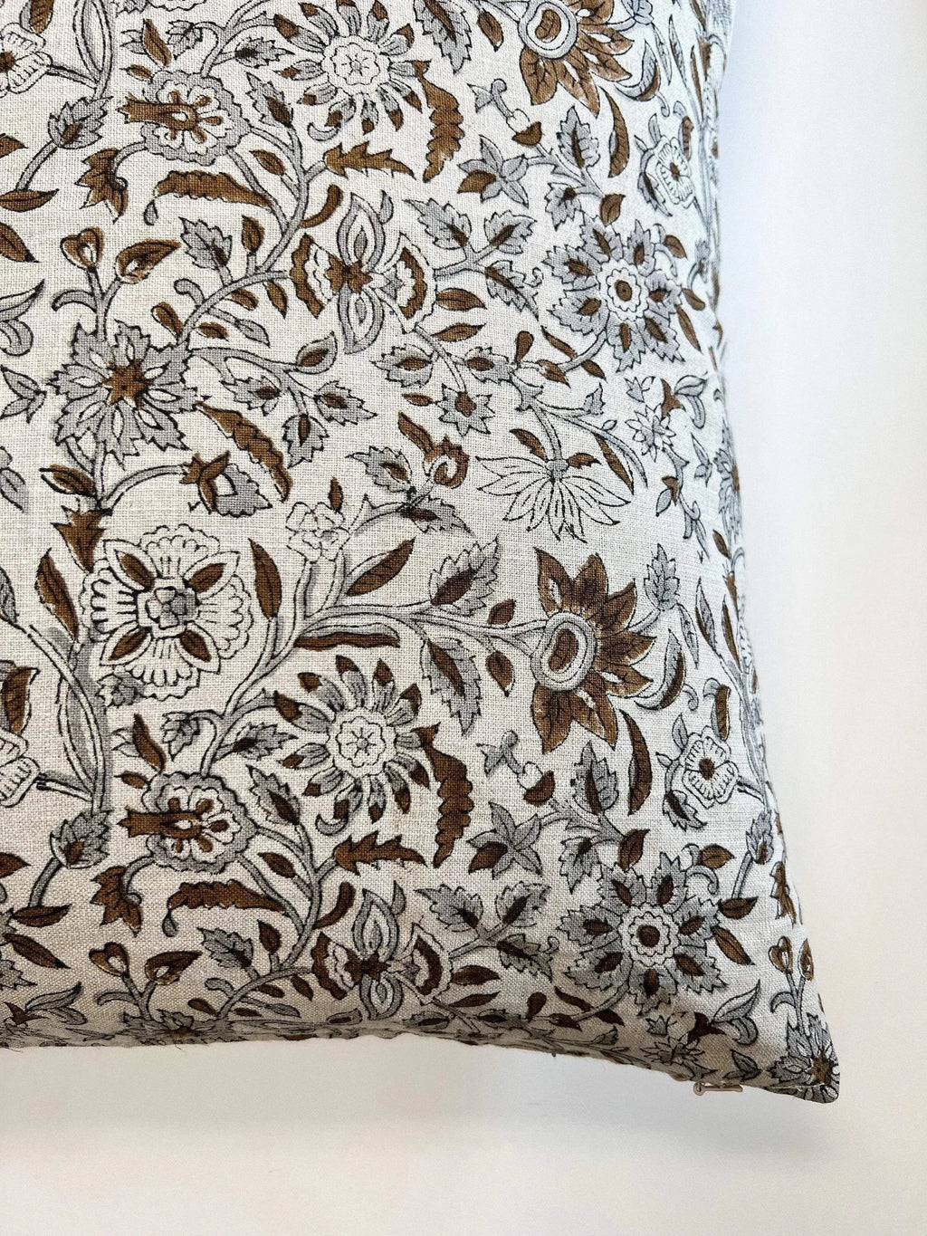 Cassana Botanical Print Warm White Pillow Cover Pillow Covers