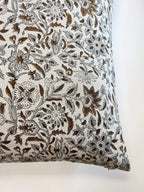 Cassana Botanical Print Warm White Pillow Cover Pillow Covers
