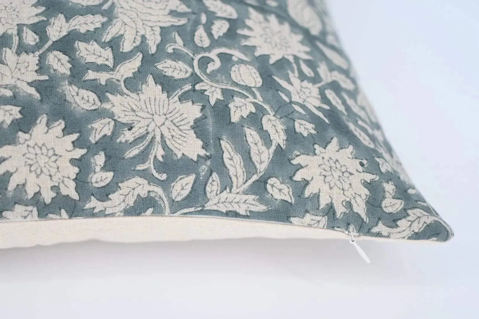 Michael Botanical Print Dusty Blue Pillow Cover Pillow Covers