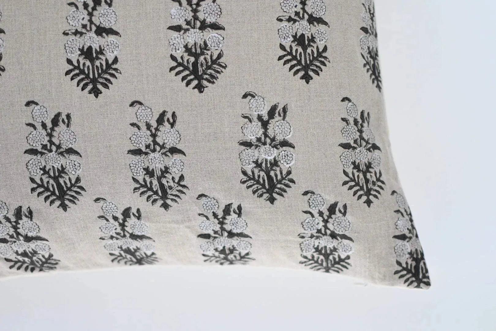 Joseph Ditsy Prints Natural Linen Pillow Cover Pillow Covers