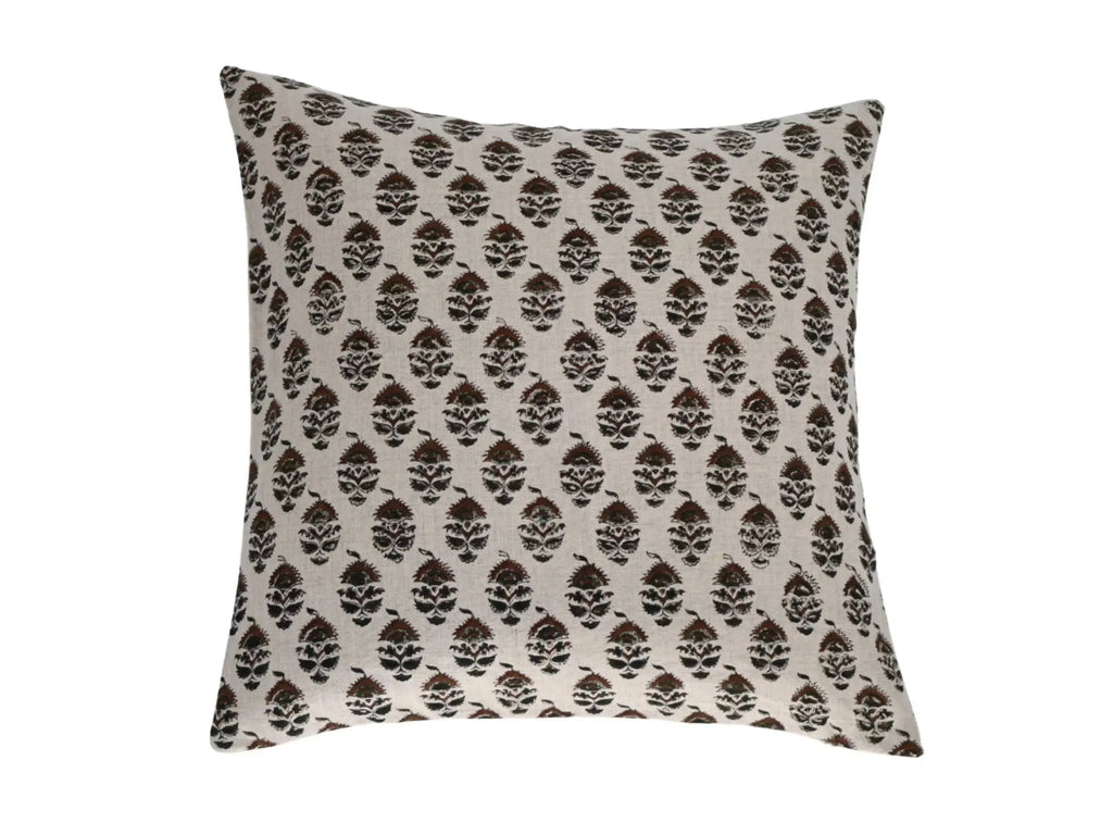 Sebastian Ditsy Prints Natural Linen Pillow Cover 26" x 26" Double Sided Pillow Covers