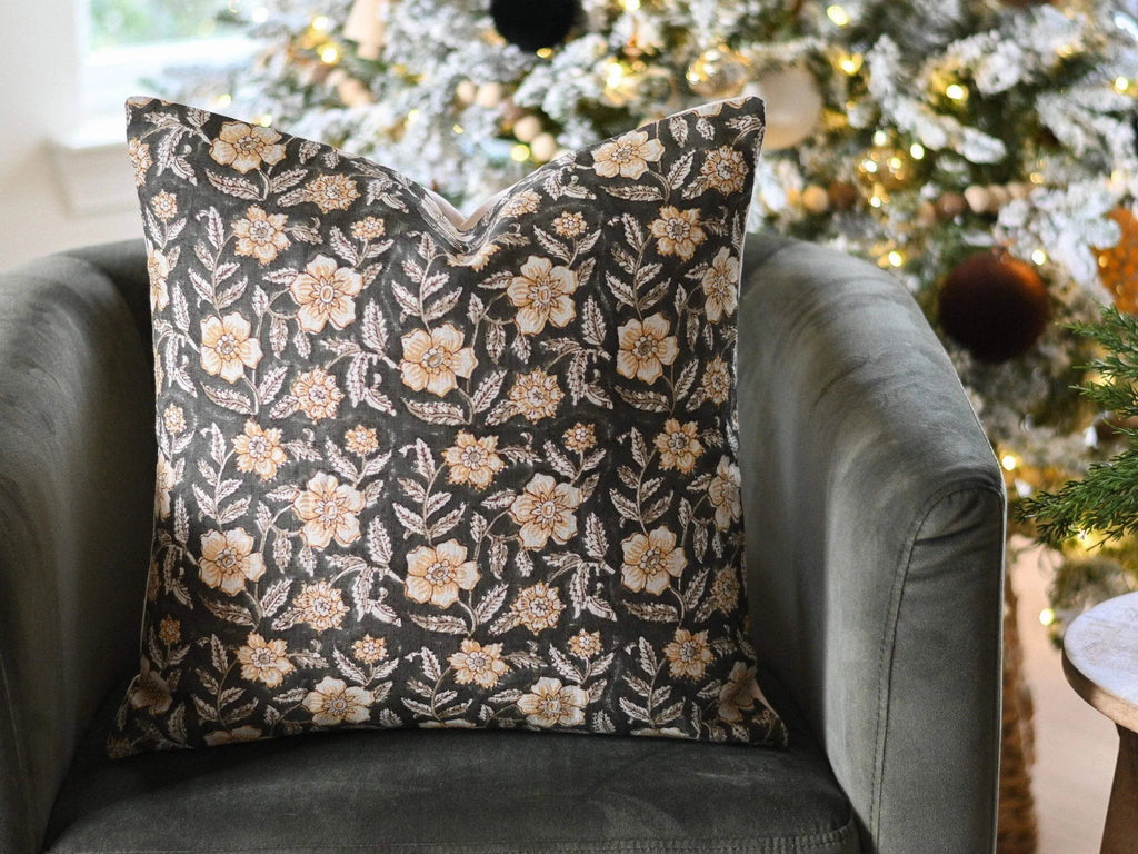 Morris Botanical Print Dark Forest Pillow Cover Pillow Covers