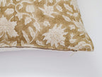 Molly Botanical Print Deep Caramel Pillow Cover Pillow Covers