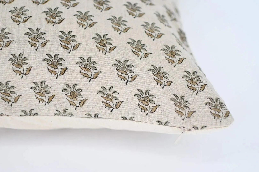 Julia Ditsy Prints Warm White Pillow Cover Pillow Covers