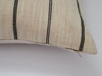 Nettie Stripe Natural Linen Pillow Cover Pillow Covers