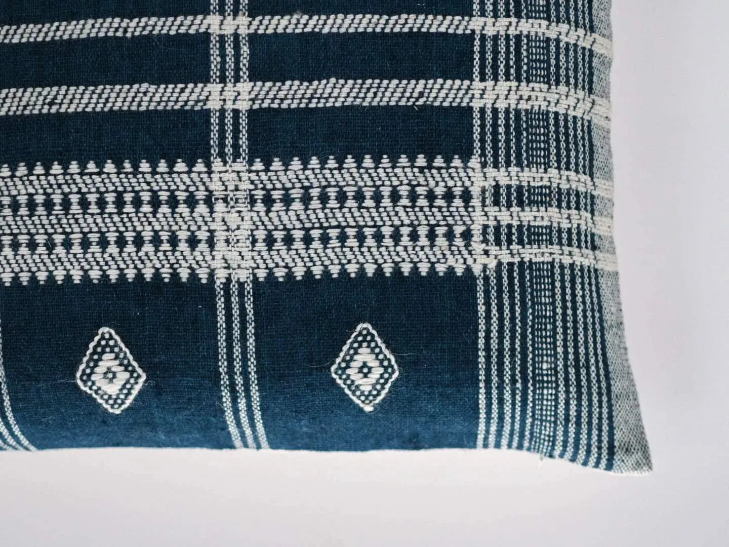 Harold Stripe Marine Blue Pillow Cover Pillow Covers