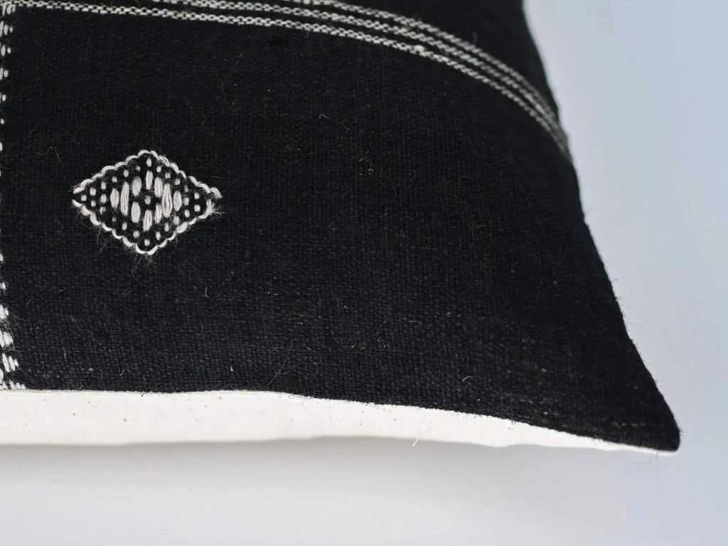 Ollie Stripe Black Pillow Cover Pillow Covers